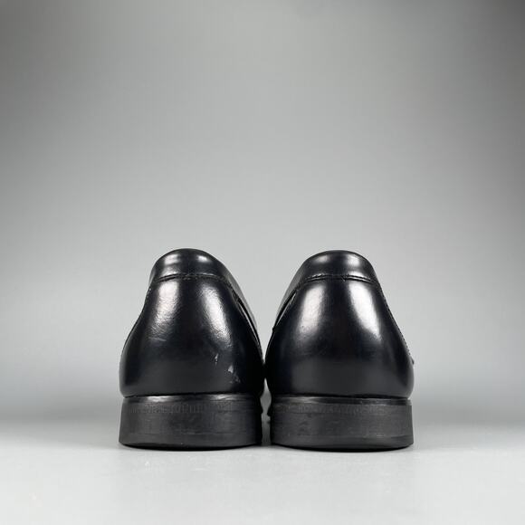 G.H. Bass Men\'s Size 8 Black Leather Casual Slip On Kilt Dress Shoes Casual GUC main image 7